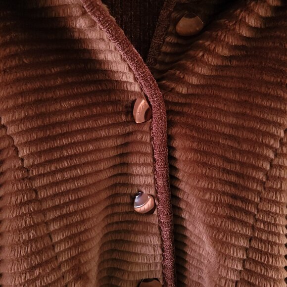 Vintage 80s Vilxi International Faux Fur & Velvet Jacket Size Large - Picture 7 of 8